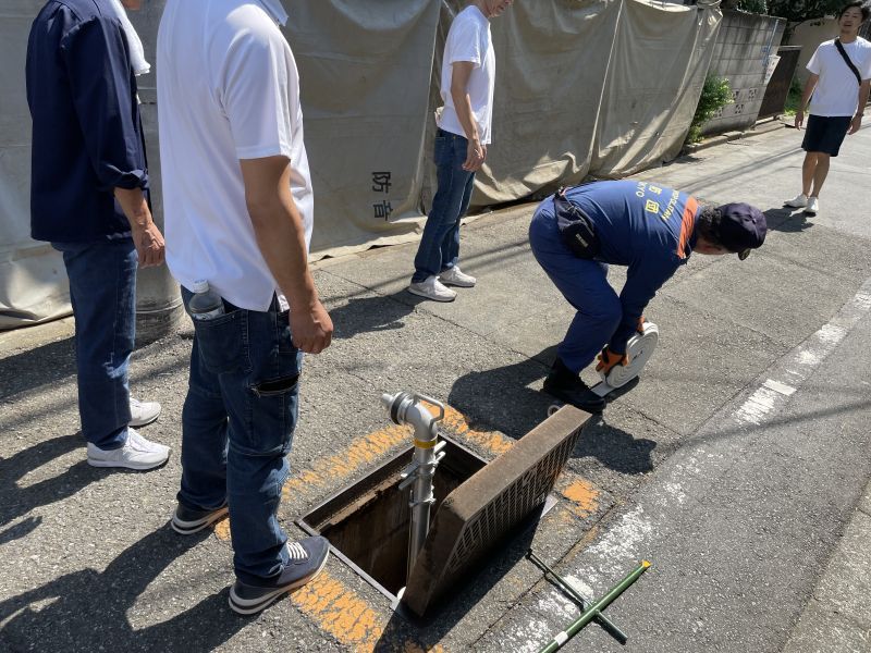 防災ポンプ点検